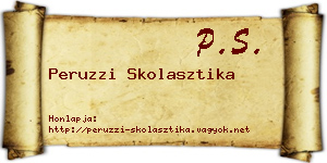 Peruzzi Skolasztika névjegykártya